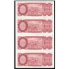 Image 2 : 1962 Bolivia 100 Pesos Sheet of Four Notes