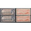 Image 1 : Bank of Canada $50, 1954 Lot of Two Notes. Modified Portrait and Devil's Face.