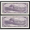 Image 2 : Bank of Canada $10's, 1954 Lot of 2 Consecutive