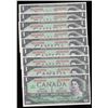 Image 1 : Bank of Canada $1, 1967 - Lot of 9 Consecutive Replacement Notes