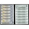 Image 1 : Bank of Canada $1, 1973 - Lot of Six Consecutive Notes