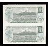 Image 2 : Bank of Canada $1, 1973 - Uncut Pair