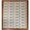 Image 1 : Bank of Canada $1 Notes, 1973 - Uncut Sheet of 40