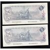 Image 2 : Bank of Canada $5, 1979 - Lot of Two Notes
