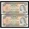 Image 1 : Bank of Canada $20, 1979 - Lot of Two Notes