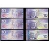 Image 1 : Bank of Canada $10, 2004 & 2006 Replacment Notes