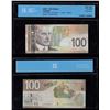 Image 1 : Bank of Canada $100, 2009 -  Four Digit Radar