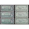 Image 1 : Bank of Canada $1 Replacement Notes, 1954 - Lot of 3
