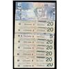 Image 1 : Bank of Canada Banknote lot with Radar