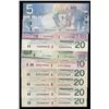 Image 1 : Bank of Canada Banknote lot with Radar