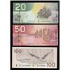Image 2 : Bank of Canada Radar Banknote Lot of 3 Notes
