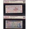 Image 2 : Lot of Four Graded Banknotes from the Jim Charlton Collection
