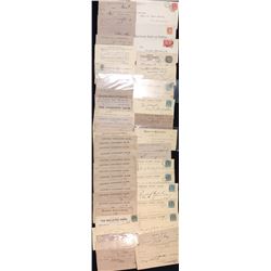 Lot of 48 Chartered Banking Correspondance Postcards