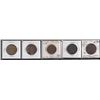 Image 3 : Lot of Five Pre-Confederation Token