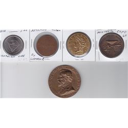 Lot of 5 Medals and Tokens