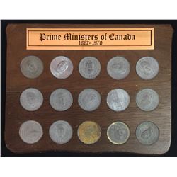 Prime Ministers of Canada 1867 - 1970 Medallion Set