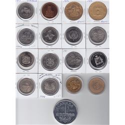 Lot of 17 Trade Dollars and Medals