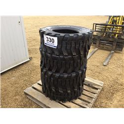 (4) EXTREME SERVICE SKID STEER TIRES