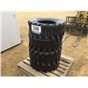 Image 1 : (4) EXTREME SERVICE SKID STEER TIRES