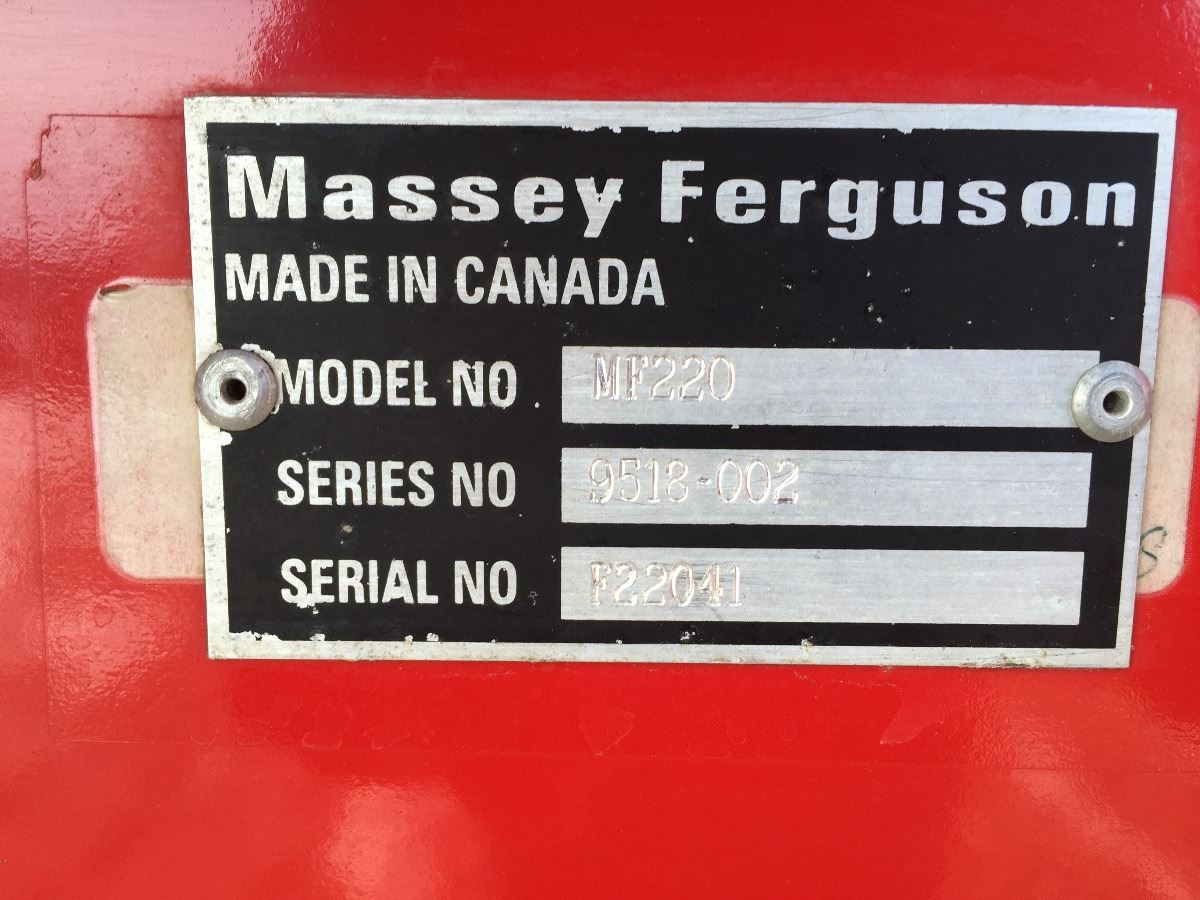 1996 Mf 2 25 Swather