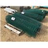 Image 1 : 2 ROLLS GREEN CHAIN LINK FENCE