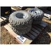 Image 1 : (2) 25X11X10 (2) 24X8X12 ATV TIRES & RIMS