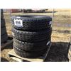Image 1 : (4) BRIDGESTONE 11R24.5 RECAP TIRES
