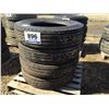 Image 1 : (4) YOKOHAMA 11R24.5 TIRES