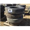 Image 1 : (4) 11R24.5 TIRES