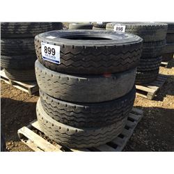 (4) MICHELIN 11R24.5 TIRES