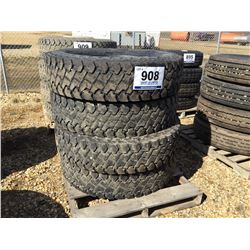 (4) GOODYEAR 11R24.5 TIRES