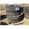 Image 1 : (4) GOODYEAR 11R24.5 TIRES