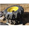 Image 1 : (2) 14.9-24 COMBINE TIRES ON JD RIMS