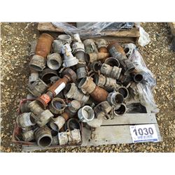 PALLET OF WATER & HOSE FITTINGS