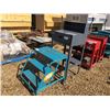 Image 1 : GREY SHOP TROLLEY & BLUE STEP