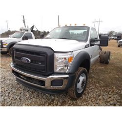 2011 FORD F550 CAB & CHASSIS, S/N 1FDUF5GT1BEC23470, FORD POWERSTROKE DIESEL ENG, AUTO TRANS, ODOMET
