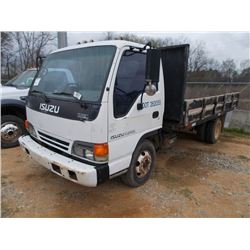 1996 ISUZU NPR S/A FLATBED TRUCK, S/N JALB4B1K0T7006867, DIESEL ENG, A/T, 15' FLATBED W/REMOVABLE SI