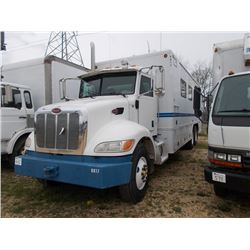 2007 PETERBILT PB340 T/A MOBILE COMMAND CENTER TRUCK, S/N 2NPRLZ9XX7M730989, 240 HP CUMMINS ISC DIES