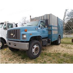 1997 CHEVROLET C7500 S/A SEWER TRUCK, S/N 1GBM7HIJ3VJ100733, CAT 3116 DIESEL ENG, AUTO TRANS, 42K RE