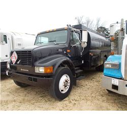 1998 INTERNATIONAL 4700 S/A TANKER TRUCK, S/N 1HTSCAANXWH575509, IHC DT466E DIESEL ENG, 6 SPD TRANS,