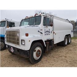 1984 INTERNATIONAL FUEL TRUCK, S/N 1HS2BJSR0EHA55313, CUMMINS DIESEL ENG, 10 SPD TRANS, 5,000 GAL PE