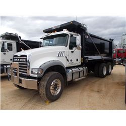 2016 MACK GU713 T/A DUMP, S/N 1M2AX07C7GM060338, 455 HP MACK MP8 ENG, T310M MACK 10 SPD TRANS, 44K R