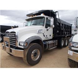 2016 MACK GRANITE GU713 TRI-AXLE DUMP, S/N 1M2AX07C7GM025332, 445C MACK MP8 ENG, T310M MACK TRANS, 4