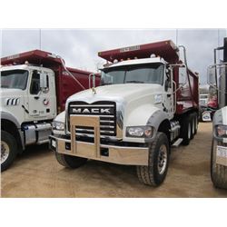 2015 MACK GU713 TRI-AXLE DUMP, S/N 1M2AX09C4FM025235, 425 HP MACK MP8 ENG, T31M MACK 10 SPD TRANS, 4