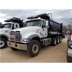 2016 MACK GRANITE GU713 TRI-AXLE DUMP, S/N 1M2AX07C0GM025334, 445C MACK MP8 ENG, T310M MACK TRANS, 4