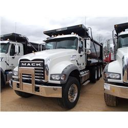 2016 MACK GU713 TRI-AXLE DUMP, S/N 1M2AX09C9GM025278, 425 HP MACK MP8 DIESEL ENG, T310M MACK 10 SPD,