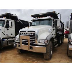 2016 MACK GU713 TRI-AXLE DUMP, S/N 1M2AX07C1GM060352, 455 HP MACK MP8 ENG, T310M MACK 10 SPD TRANS, 