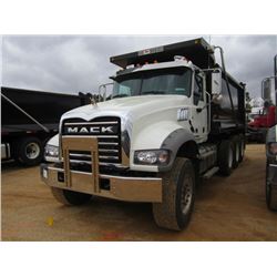 2016 MACK GU713 TRI-AXLE DUMP, S/N 1M2AX07CXGM060351, 455 HP MACK MP8 ENG, T310M MACK 10 SPD TRANS, 