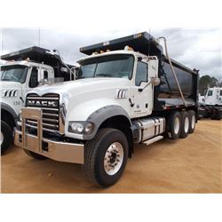 2015 MACK GU713 TRI-AXLE DUMP, S/N 1M2AX09CXFM021268, 425 HP MACK MP8 ENG, ALLISON 4500 RDS AUTO TRA