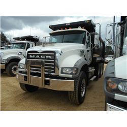 2015 MACK GU713 TRI-AXLE DUMP, S/N 1M2AX09C8FM021270, 425 HP MACK MP8 ENG, ALLISON 4500 RDS AUTO TRA